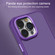iPhone 14 All-inclusive TPU Edge Acrylic Back Phone Case - Deep Purple