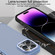 iPhone 14 All-inclusive TPU Edge Acrylic Back Phone Case - Deep Purple