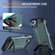 iPhone 14 Matte Holder Phone Case - Dark Green