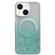 iPhone 14 MagSafe Glitter Hybrid Clear TPU Phone Case - Green