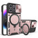 iPhone 14 CD Texture Sliding Camshield Magnetic Holder Phone Case - Pink