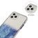 iPhone 14 Pro Marble Pattern Glittery Powder Shockproof TPU + Acrylic Phone Case - Blue