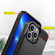 iPhone 14 Pro Multifunction Armor Slide Card Slot Phone Case - Black