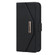 iPhone 14 Pro Cross Texture Lanyard Leather Phone Case - Black