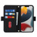iPhone 14 Pro Cross Texture Lanyard Leather Phone Case - Black