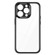 iPhone 14 Pro Frosted TPU + Transparent PC Phone Case - Black