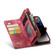 iPhone 14 Pro CaseMe 008 Detachable Multifunctional Leather Phone Case - Red