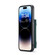 iPhone 14 Pro DG.MING M2 Series 3-Fold Card Bag Leather Case - Green