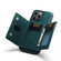 iPhone 14 Pro DG.MING M2 Series 3-Fold Card Bag Leather Case - Green