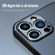 iPhone 14 Pro R-JUST RJ52 3-Line Style Metal TPU Shockproof Phone Case - Black