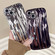 iPhone 14 Pro Electroplating Water Ripple TPU Phone Case - Purple