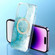 iPhone 14 Pro Dual-side IMD Marble Magsafe Phone Case - Sky Blue