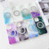 iPhone 14 Pro Dual-side IMD Marble Magsafe Phone Case - White Purple