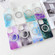 iPhone 14 Pro Dual-side IMD Marble Magsafe Phone Case - Smudged Purple
