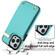 iPhone 14 Pro Metal Buckle Card Slots Phone Case - Green