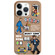 iPhone 14 Pro Painted Pattern Skin-friendly PC Phone Case - Busy Time