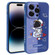 iPhone 14 Pro Color Contrast Astronaut Pattern TPU Phone Case - Blue