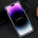 iPhone 14 Pro Electroplated Mirror Acrylic Four Drop TPU Phone Case - Silver