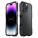 iPhone 14 Pro Sharp Edge Magnetic Shockproof Metal Frame Phone Case - Black iPhone 14 Pro Sharp Edge Magnetic Shockproof Metal Frame Phone Case - Black