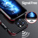 iPhone 14 Pro Sharp Edge Magnetic Shockproof Metal Frame Phone Case - Silver
