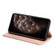 iPhone 14 Pro Carbon Fiber Texture Magnetic Flip Leather Phone Case - Rose Gold