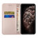 iPhone 14 Pro Carbon Fiber Texture Magnetic Flip Leather Phone Case - Rose Gold