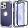 iPhone 14 Pro 3 in 1 Shockproof Phone Case - Navy Blue