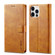 iPhone 14 Pro LC.IMEEKE Calf Texture Horizontal Flip Leather Case - Yellow iPhone 14 Pro LC.IMEEKE Calf Texture Horizontal Flip Leather Case - Yellow