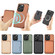 iPhone 14 Pro Carbon Fiber Leather Card Magsafe Magnetic Phone Case - Black