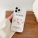iPhone 14 Pro 2 in 1 Detachable Painted Pattern Phone Case - White Dancing