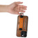 iPhone 14 Pro Suteni H13 Card Wallet Wrist Strap Holder PU Phone Case - Brown