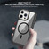 iPhone 14 Pro MagSafe Carbon Fiber Transparent Back Panel Phone Case - Black