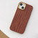 iPhone 14 Pro Retro Wood Texture Shockproof Phone Case - Brown