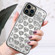 iPhone 14 Pro Love Hearts Diamond Mirror TPU Phone Case - Silver