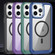 iPhone 14 Pro MagSafe Carbon Fiber Transparent Back Panel Phone Case - Green