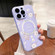 iPhone 14 Pro Secret Garden Painted Silicone MagSafe Phone Case - Purple