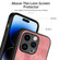 iPhone 14 Pro Vintage Leather PC Back Cover Phone Case - Pink
