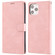 iPhone 14 Pro Fantasy Classic Skin-feel Calfskin Texture Leather Case - Rose Gold