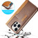 iPhone 14 Pro LC.IMEEKE LC-001 Color Matching Frosted Leather Phone Case - Brown