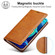iPhone 14 Pro LC.IMEEKE LC-001 Color Matching Frosted Leather Phone Case - Brown