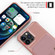 iPhone 14 Pro Magnetic Wallet Card Bag Leather Phone Case - Rose Gold