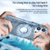 iPhone 14 Pro Cooling MagSafe Magnetic Ring Holder Phone Case - Blue