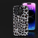 iPhone 14 Pro ABEEL Black Edge Leopard Phone Case - Silver Leopard