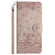 iPhone 14 Pro Cat Embossing Pattern Leather Phone Case with Lanyard - Grey