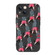 iPhone 14 Pro Liquid Silicone Pedestrians Pattern Phone Case - Black