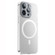 iPhone 14 Pro PC Crystal Clear Frosted Magnetic Magsafe Phone Case - Silver