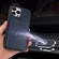 iPhone 14 Pro Calf Texture Magnetic Card Bag Case - Blue