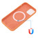 iPhone 14 Pro Shockproof Silicone Magsafe Case - Gold Orange