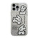 iPhone 14 Pro Cute Animal Pattern Series PC + TPU Phone Case - White Puppy