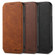 iPhone 14 Pro Suteni J06 Retro Matte Litchi Texture Leather Magnetic Magsafe Phone Case - Black